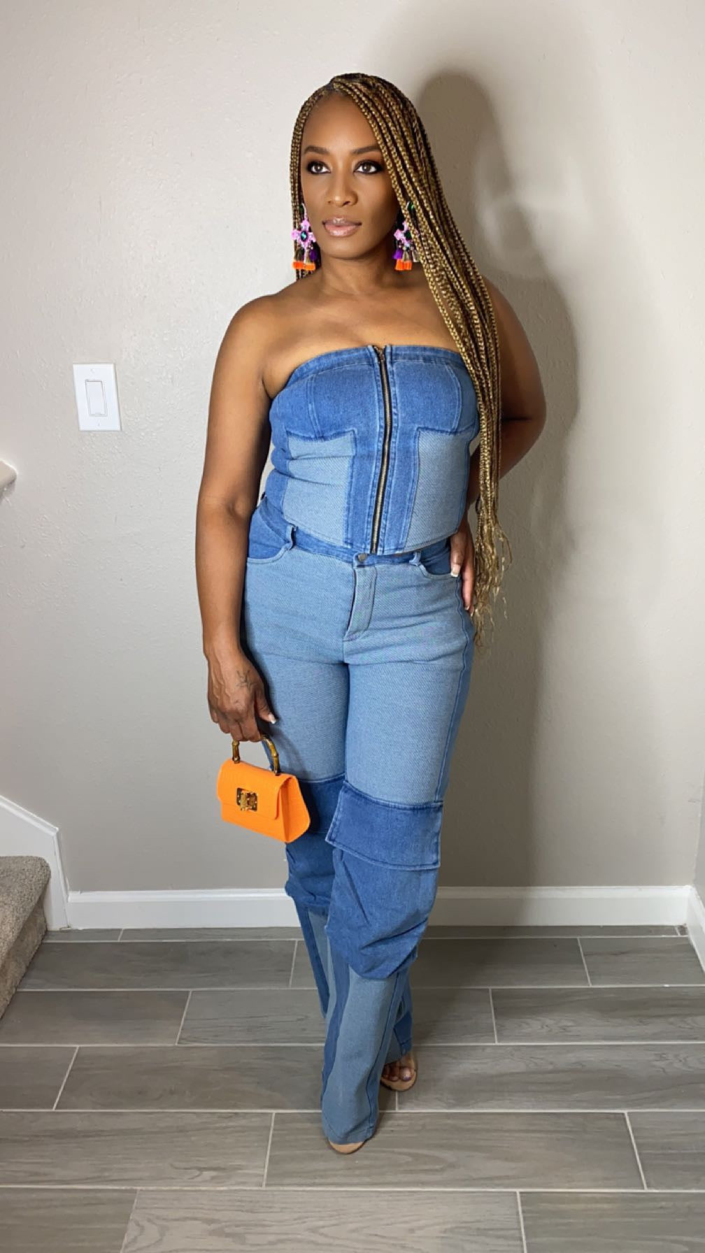 Denim Pants set